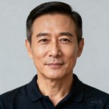 一位40岁左右的成熟男性用户头像，短发梳理整齐，穿着深色POLO衫，神情专注自信